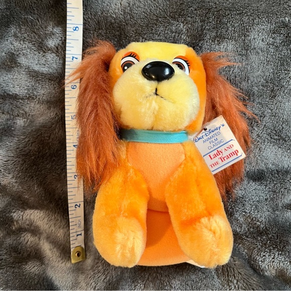 Vintage Walt Disney Lady And The Tramp Lady Plush Dog Stuffed Animal With Tag - Picture 7 of 7